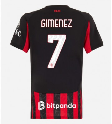 AC Milan Santiago Gimenez #7 Hemmatröja Dam 2025-26 Kortärmad